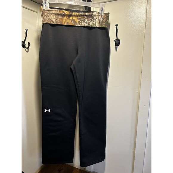 Under armour Pants - Under Armour RealTree UA Storm 1 Foldover Yoga Pants Camouflage Black Small
